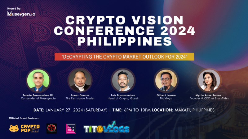  Crypto Vision Conference 2024 – Philippines: “Decrypting the Crypto Market Outlook for 2024”