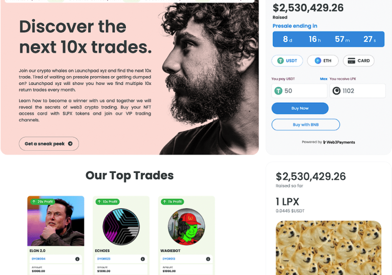  ETH Beta Profits at Launchpad XYZ as Traders Shift from OP and MATIC to Pocket 2,917% ROI, ICO May Sellout