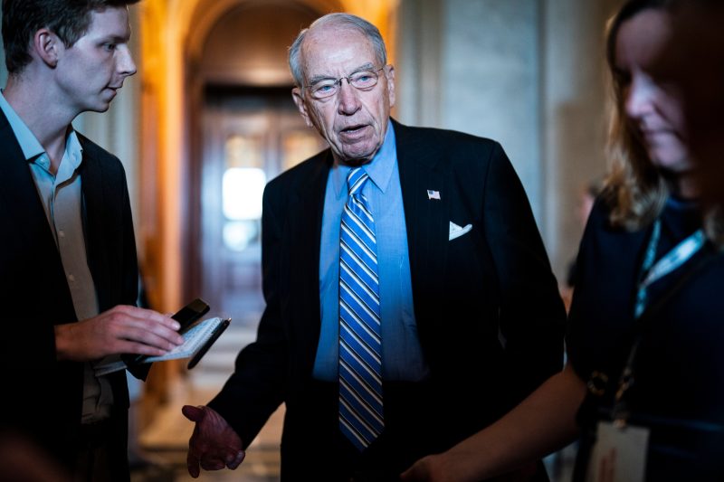  Chuck Grassley is away from Senate while hospitalized for an infection