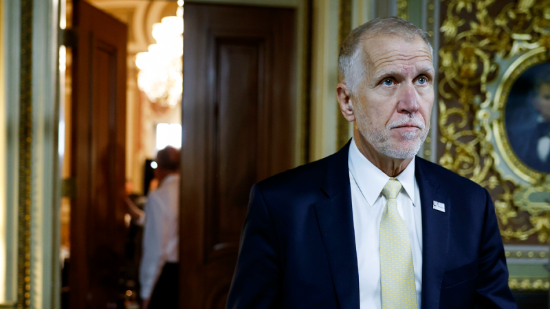  Sen. Tillis schools anti-Israel protester on Hamas in hallway confrontation: ‘Dictators’