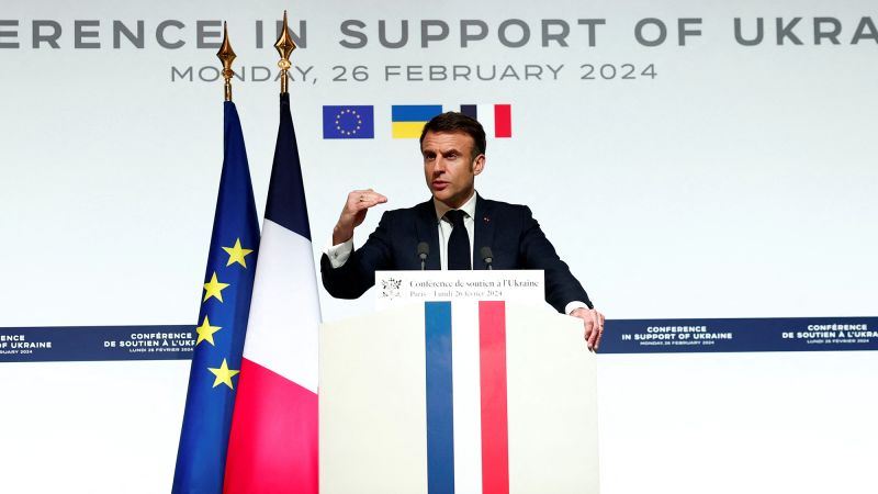  Macron floats sending Western troops to Ukraine, saying Europe will ‘do anything we can to prevent Russia from winning’