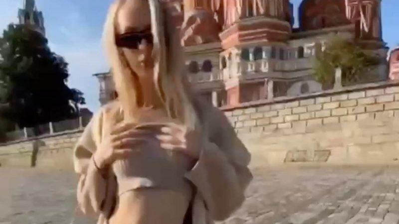  Russian government hunting Ukrainian OnlyFans model who posed topless in front of church