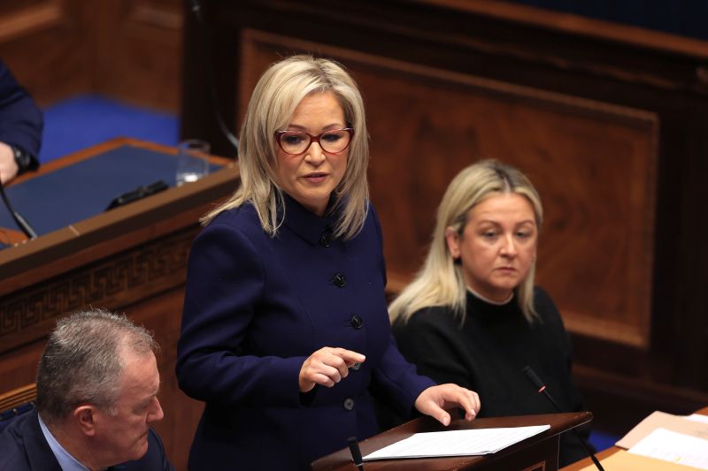  Historic day in Northern Ireland as Michelle O’Neill becomes first nationalist leader