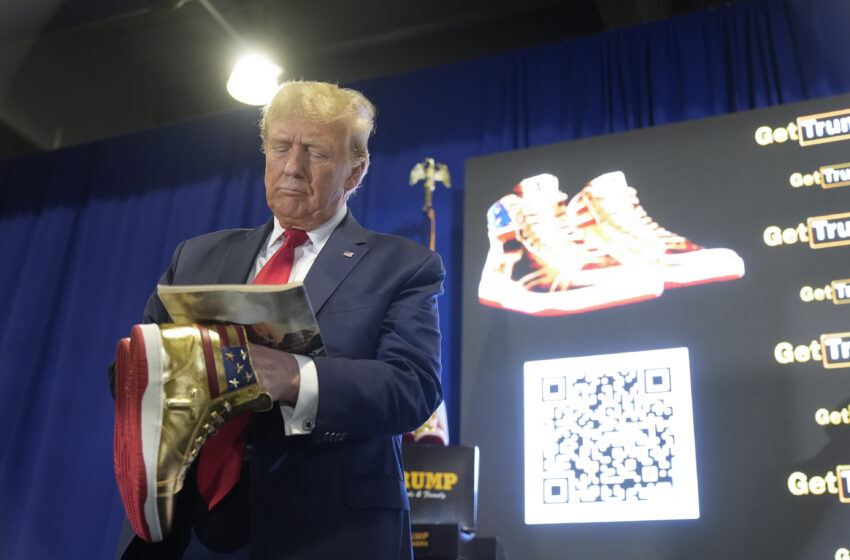  Trump, facing multimillion-dollar fines, is now selling $399 shoes