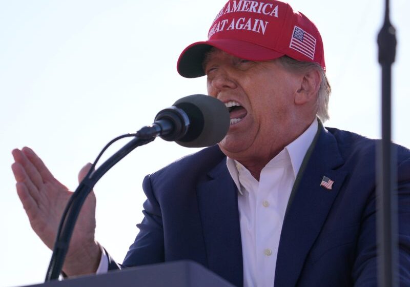  Donald Trump shares image of Joe Biden with hands and feet tied