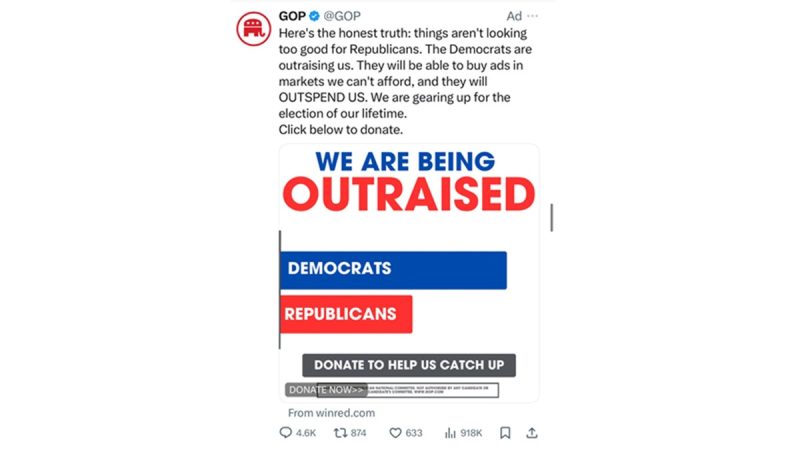  Dems mock RNC for ‘desperate’ fundraising drive that includes stark admission on DNC’s money advantage