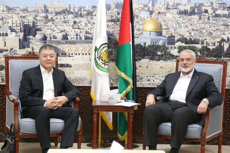  Chinese envoy meets Hamas chief Haniyeh after first visit to Israel since Gaza war began