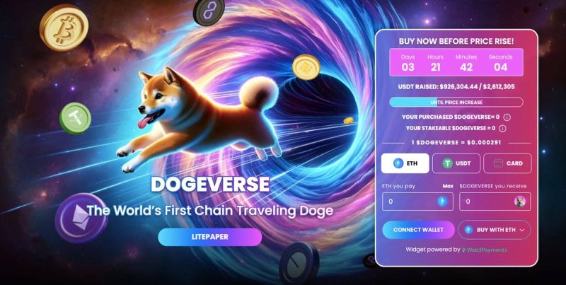  New Multichain Meme Coin Dogeverse Raises $1 Million In Two Days of ICO