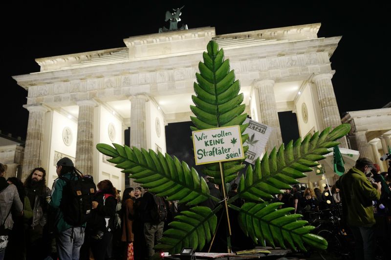  Germans celebrate as recreational cannabis use becomes legal