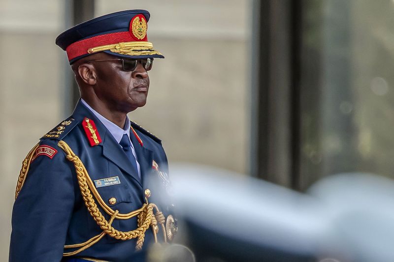  Kenyan military chief dies in helicopter crash, says president