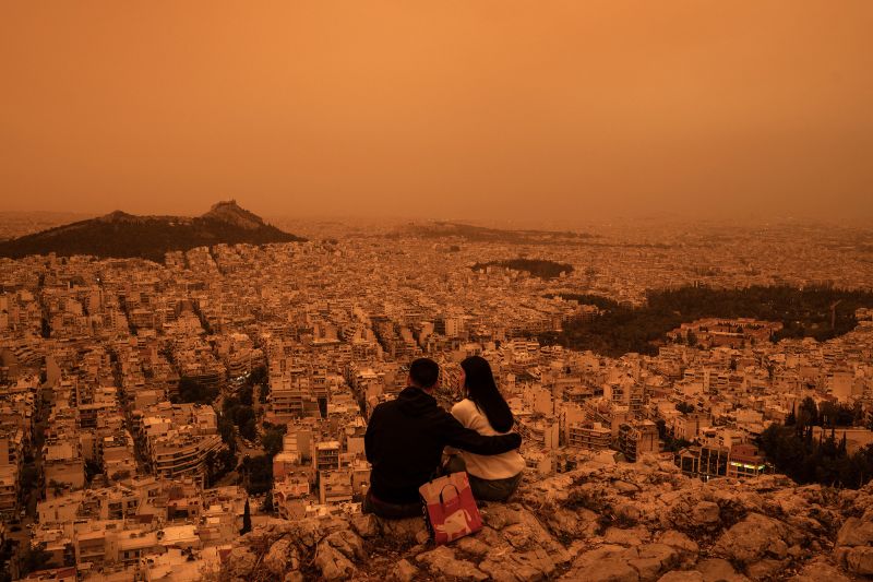  Athens turns orange, Helsinki goes white as Europe’s weather springs a surprise