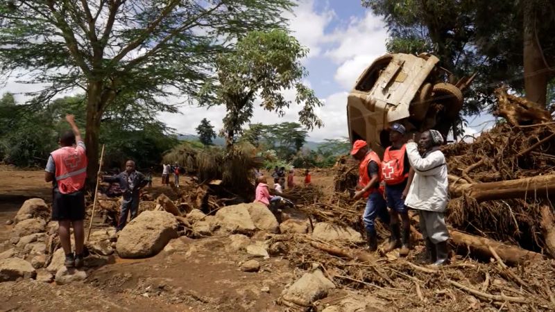  Dozens killed after dam bursts in Kenya as weeks of heavy rain devastate region