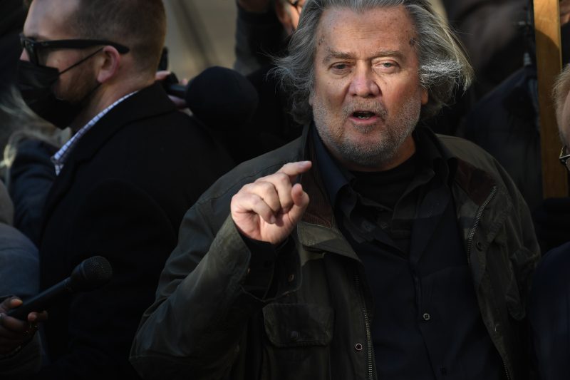  Bannon should report for prison now, Justice Department tells judge