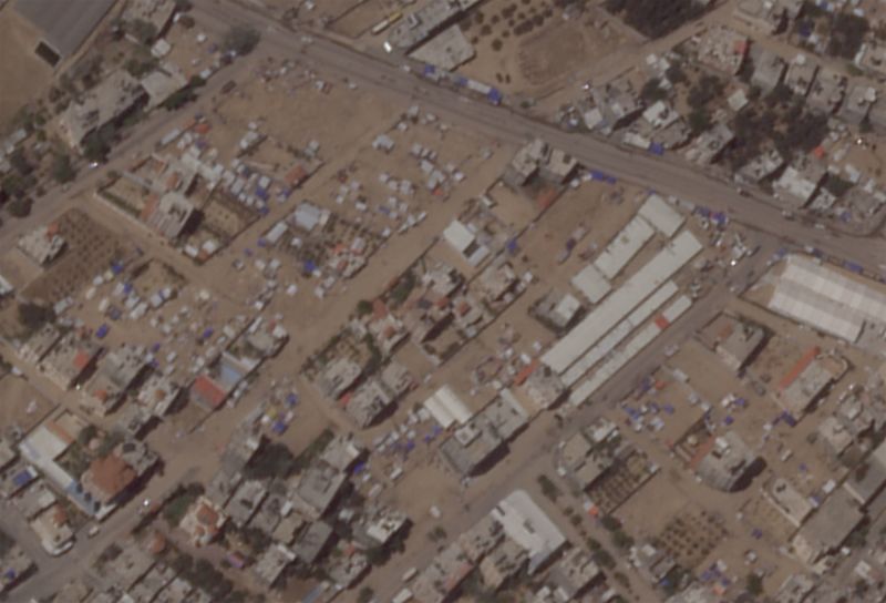  Satellite imagery shows Palestinians fleeing Rafah’s tent cities as threat of major attack looms