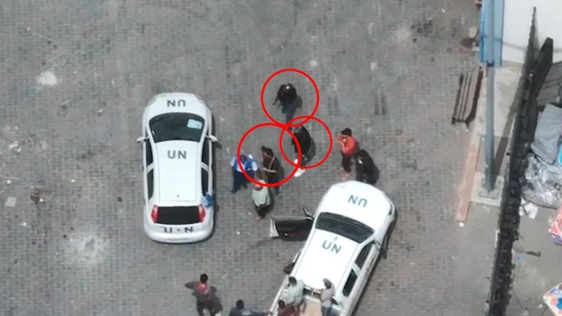  IDF claims photos show Hamas combatants inside UN compound in Rafah