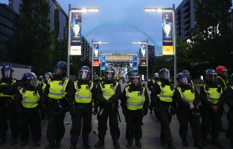  London’s Metropolitan Police say 53 arrests made during Champions League final