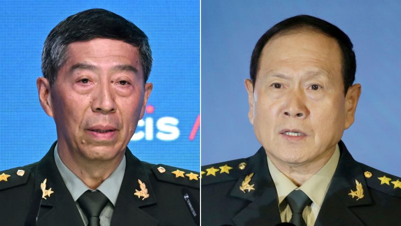  China expels two former defense ministers from Communist Party as military purge deepens