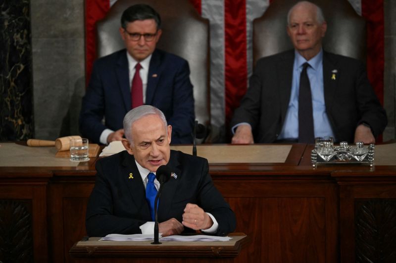  Families of hostages held in Gaza slam Netanyahu for leaving ceasefire deal out of Congress speech