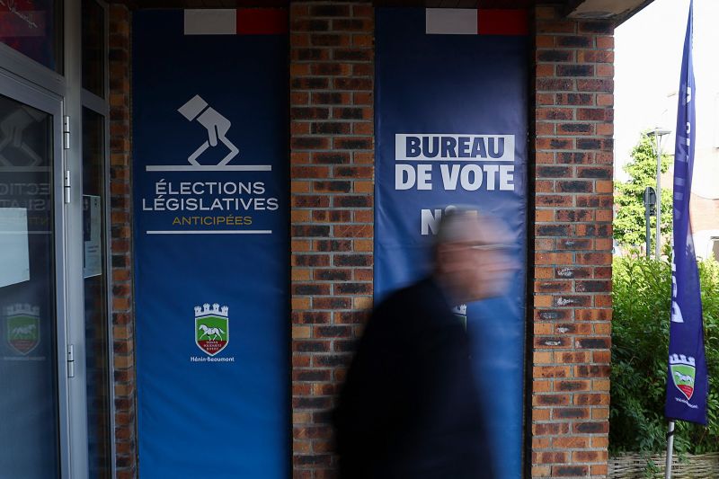  French voters head to polls in first round of snap parliamentary elections