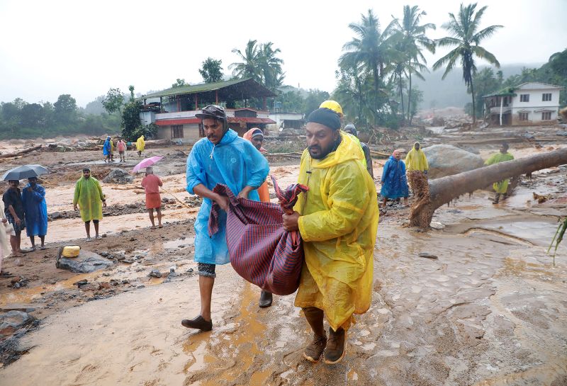  Landslides in India’s Kerala kill dozens, leave hundreds stranded