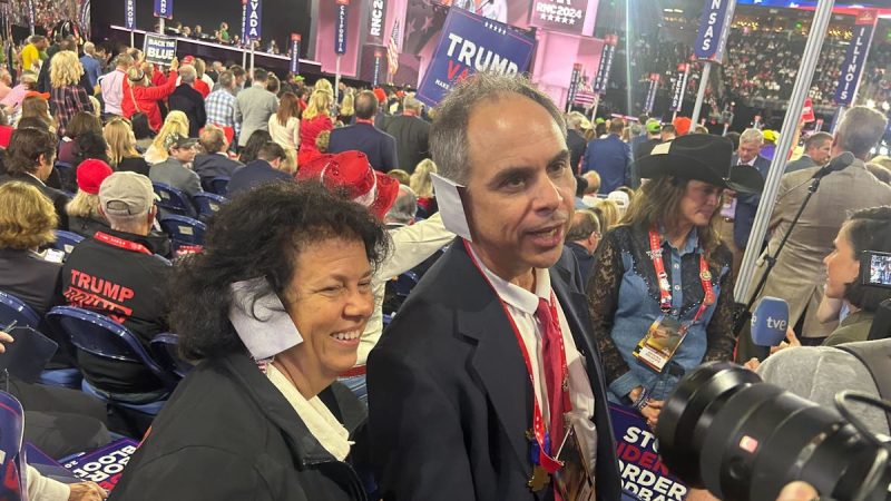  Delegates seen wearing ear bandages at Republican convention in solidarity with Trump