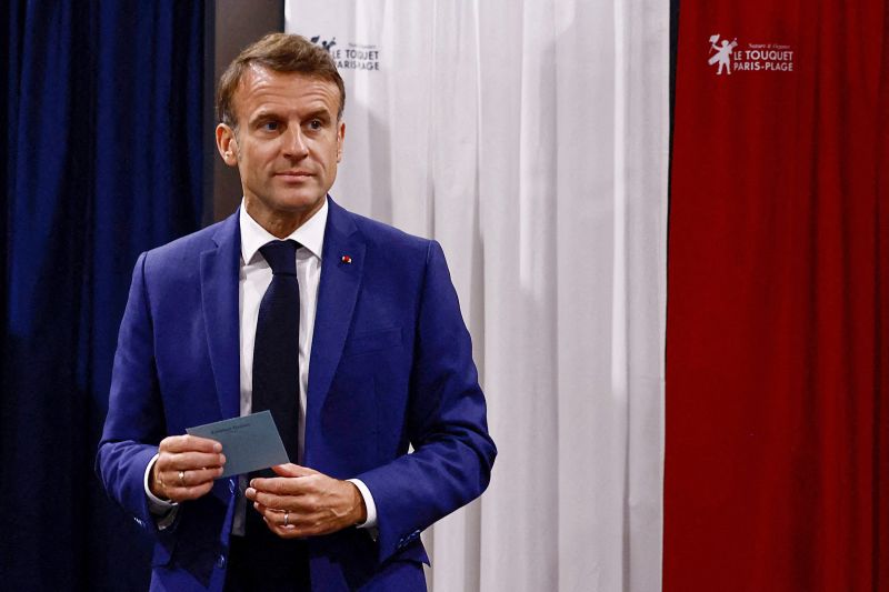  Far right wins first round of France’s parliamentary election in blow to Macron, projection shows