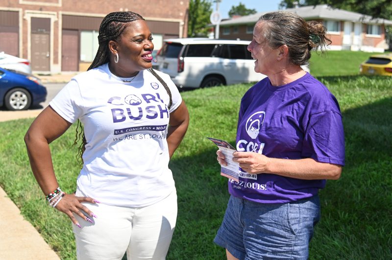  Cori Bush faces primary challenge as voters head to polls in Missouri, Michigan and Washington