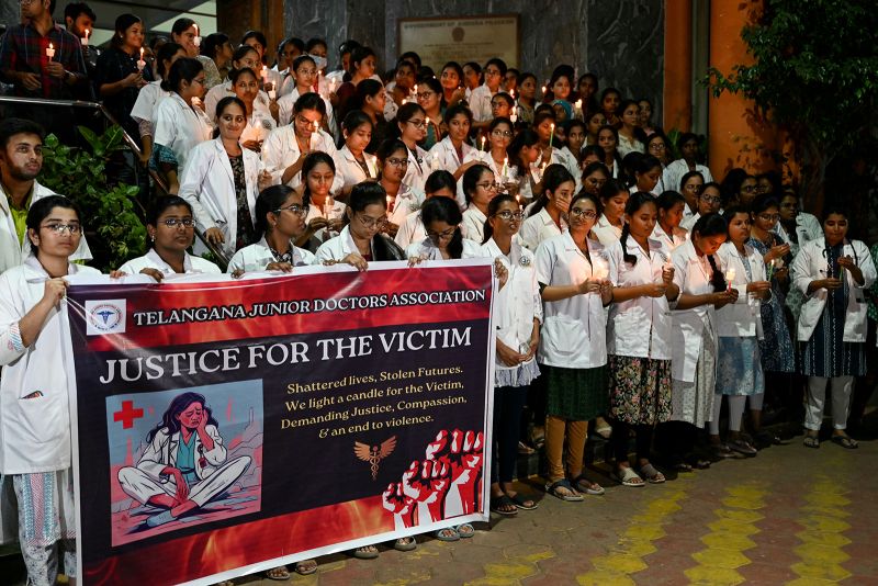  Doctors strike across India to protest rape and murder of trainee medic