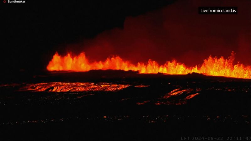  Volcano spews red-hot lava in new eruption on volatile Iceland peninsula