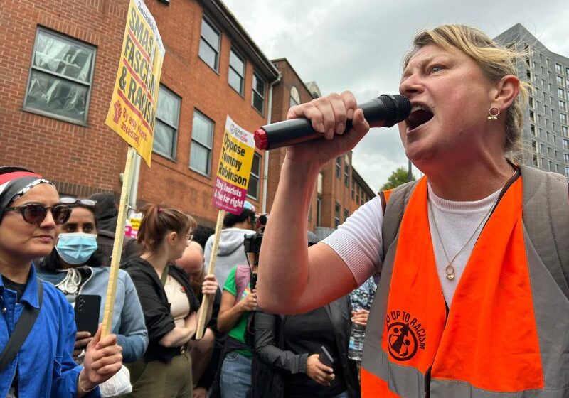  ‘More of us than you’: Thousands of anti-racist protesters turn out to counter far-right rallies in UK