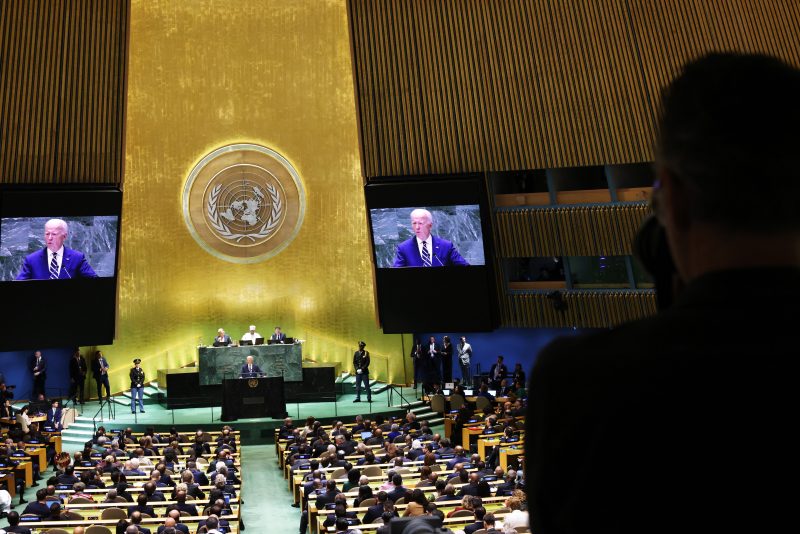  Biden touts his global record at U.N. as Mideast violence erupts