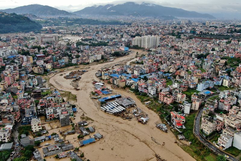  Rescuers use zip lines and boats to reach survivors as Nepal flooding and landslides kill nearly 200 people