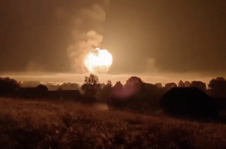 Ukraine claims to have destroyed large Russian ammunition depot in overnight drone attack