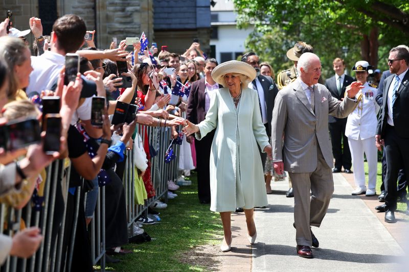  Britain’s King Charles and Queen Camilla attend church on Australia tour