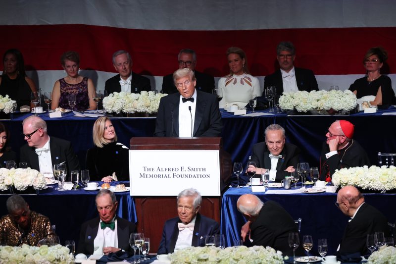  Trump delivers profanity, below-the-belt digs at Catholic charity banquet