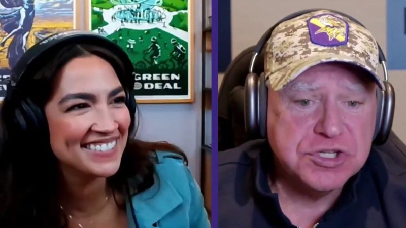  Tim Walz and AOC play Madden on Twitch in attempt an appeal to young male voters