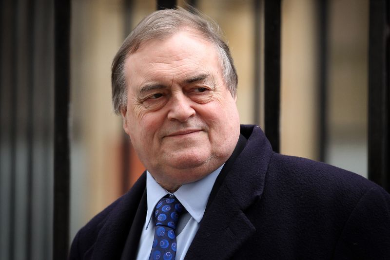  John Prescott, former UK deputy prime minister, has died, his family says