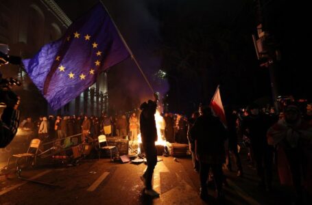 Georgia rocked by fierce protests after government puts EU hopes on ice