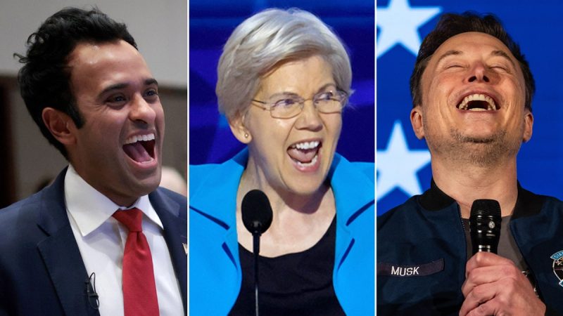  Elizabeth Warren gets sarcastic after Trump taps Musk, Ramaswamy for DOGE: ‘Yeah, this seems REALLY efficient’