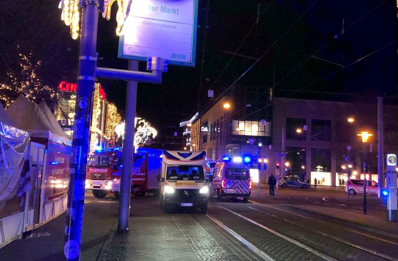  At least one dead after car plows into German Christmas market, public broadcaster says