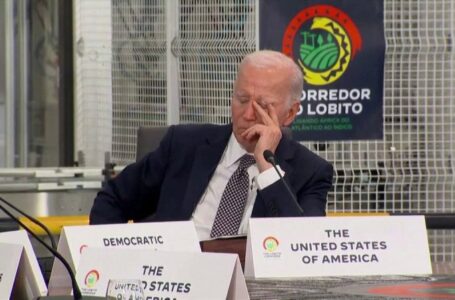 Biden appears to rest his eyes at African summit in Angola