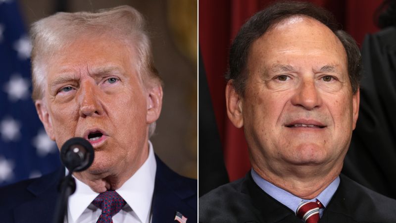  Alito spoke with Trump before president-elect asked Supreme Court to delay his sentencing