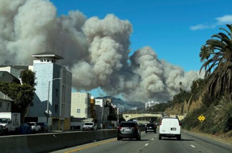 Wildfires are breaking out in Southern California as the ‘most destructive windstorm’ in over a decade hits