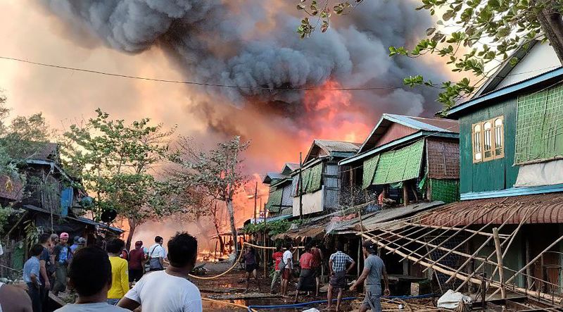  Airstrike on village in western Myanmar kills at least 40 people, groups say