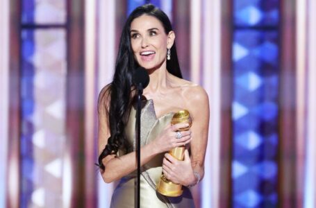 Demi Moore wins her first award for acting: ‘I’m just in shock right now’