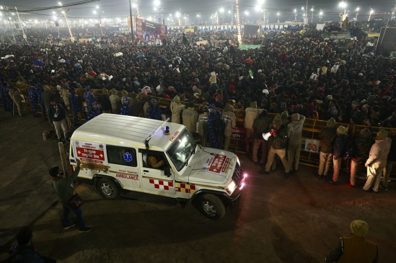  Several injured in crowd crush at India’s Kumbh Mela religious festival