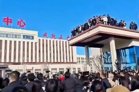 Protests turn violent in China after student falls to his death