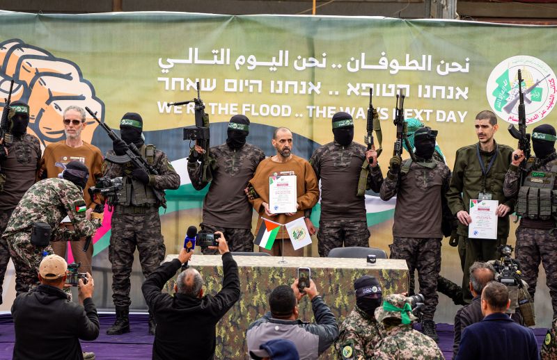  Three more hostages handed to Israeli military in fifth round of Israel-Hamas ceasefire releases