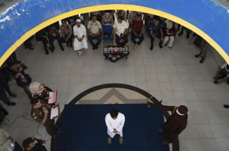 Two men publicly caned for having sex with each other in Indonesia’s conservative Aceh