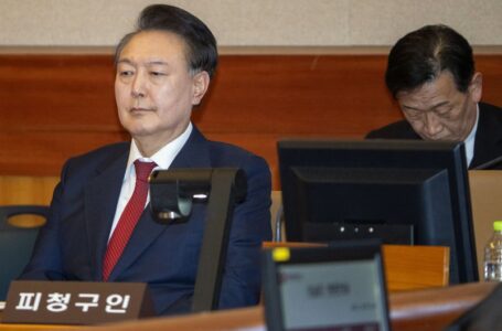 South Korea’s Yoon attends first trial hearing for insurrection